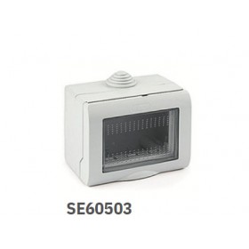 Contenitore cassetta box IP55 da parete 3 modulo con portello Matix