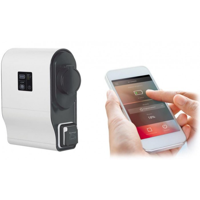 Borne de recharge Wallbox 7,4kwh avec colonne de voiture... 2