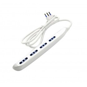 Space-saving multiple socket 4 bypass sockets 16a 90° plug