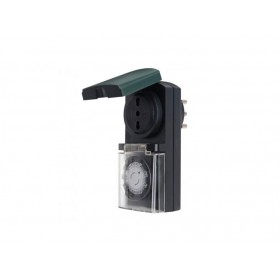 Daily programmable clock for outdoor use IP44 230V