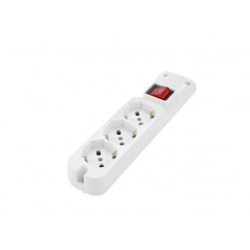 Multiprise électrique sans câble 3 prises bypass Schuko 8160SC