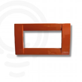 4-module classic cover plate in coral color Idea Vimar series