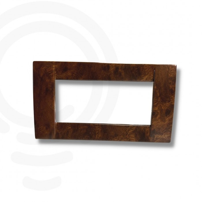 Placca classica 4m radica noce