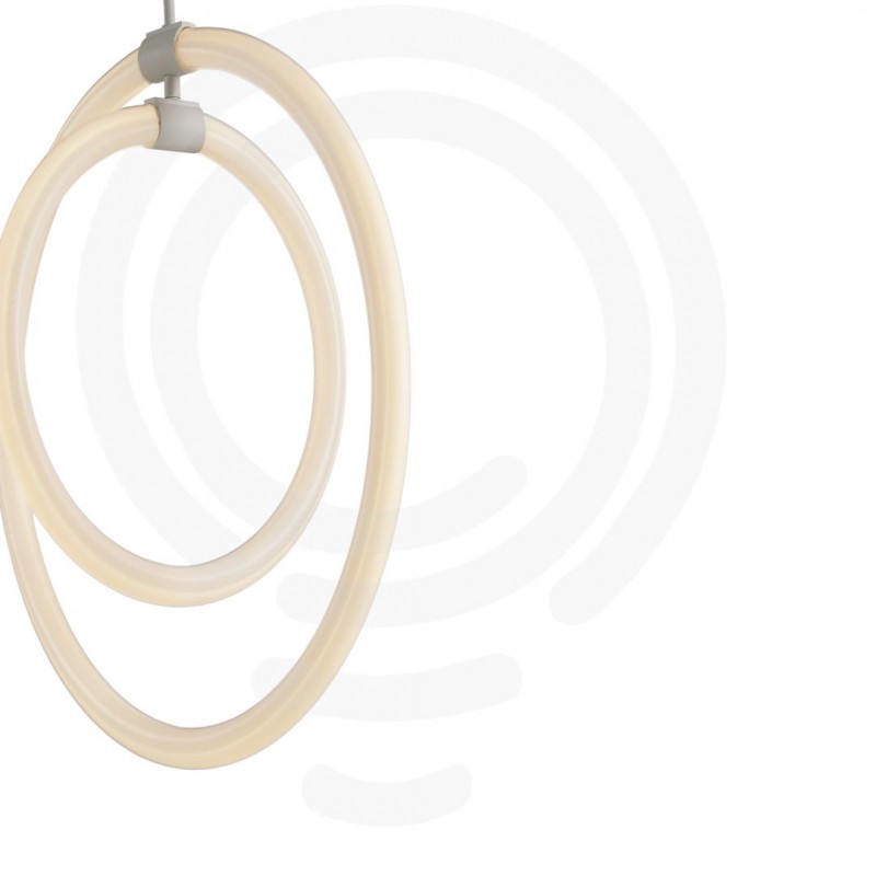 Suspension led blanche en acrylique et métal...