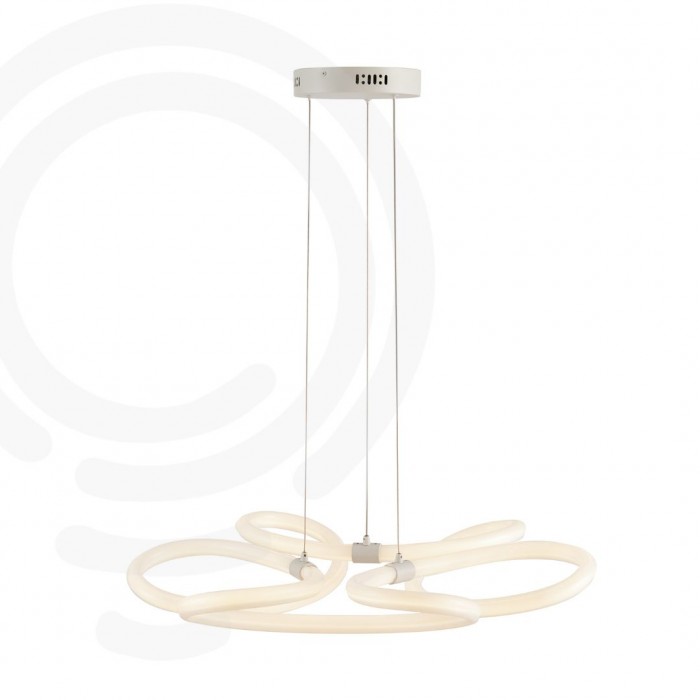Suspension led blanche en acrylique et métal 90w 13200lm...