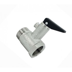 Valvola scaldabagno sicurezza  con leva MF 1/2 