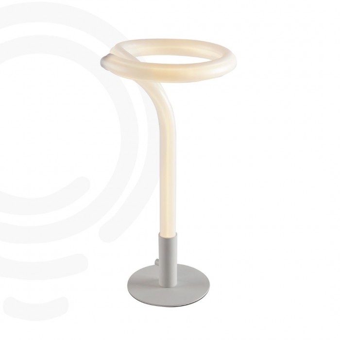 White led lamp in acrylic and metal 20w 2900lm 4000k...