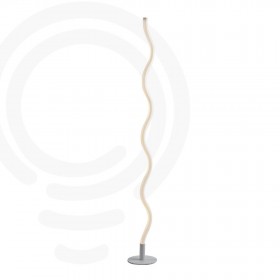White led floor lamp in acrylic and metal 30w 4400lm 4000k 147 5x18x18 cm.