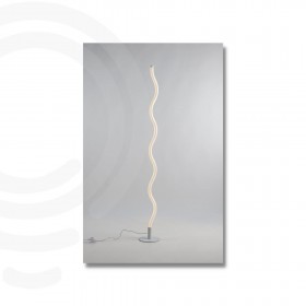 Piantana led bianco in acrilico e metallo 30w 4400lm 4000k 147 5x18x18 cm.