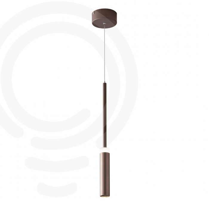 Suspension bougie led bronze en acrylique et aluminium 7w...