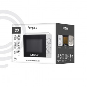 Forno a micronde con grill bianco 20 litri Timer 700w beper