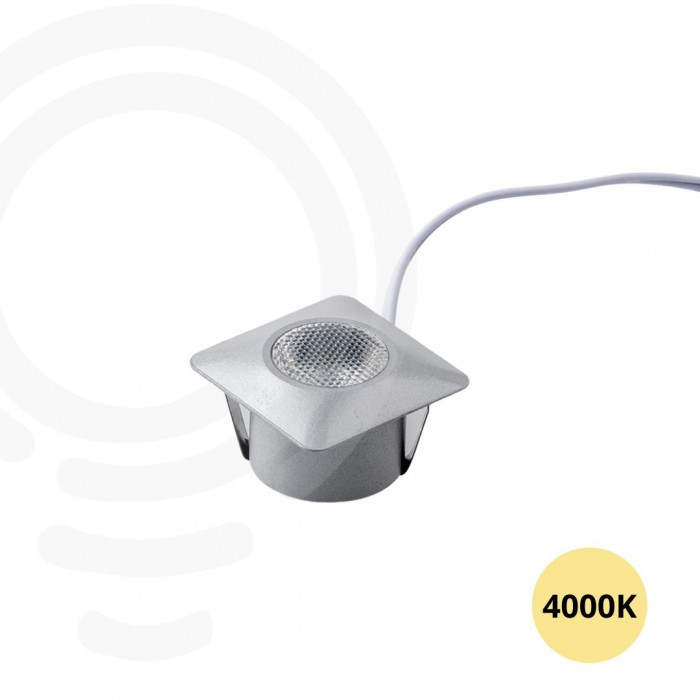 Encastré aluminium doré led 3x1w 300lm 4000k 3 2x3 2x2 2 cm