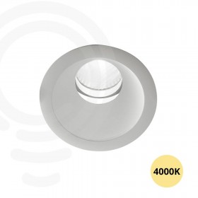 Faretto a incasso led bianco in alluminio 10w 1000lm 4000k 10 8x10 8x10 6 cm