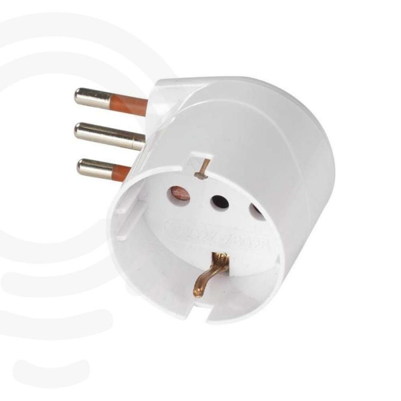 Domestic electrical adapter schuko plug 10A T...