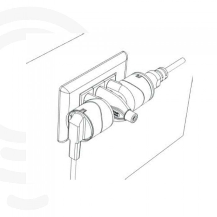 Adattatore elettrico domestico schuko spina 10A+T Piatta... 2