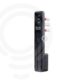 Fiche ultra-plate noire standard italien 90° 10A 2P T 250V