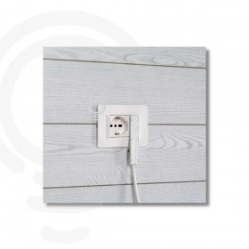 Weißer ultraflacher Stecker nach italienischem Standard 90° 16A 2P T 250V