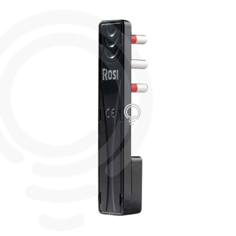 Italian standard 90° 16A 2P T 250V black...