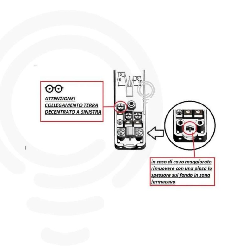 Italienischer Standard 90° 16A 2P T 250V...
