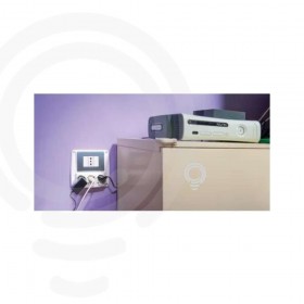 Multipresa bianca con 3 prese schuko + 3 bivalenti 10/16A