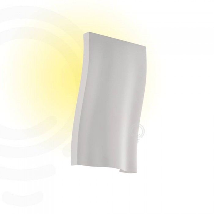 Applique bianco led 1xe14 15 5x27x7cm  