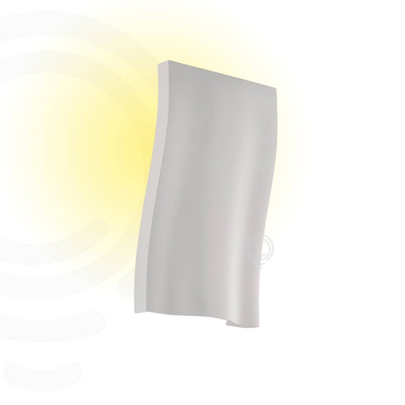 Applique bianco led 1xe14 15 5x27x7cm  