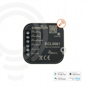 Built-in control with 4 230V wired inputs