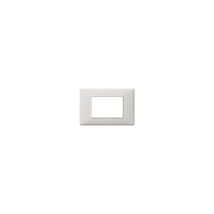 Placca plana tecnopolimero 3moduli bianco vimar