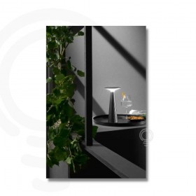 lampe de table brio en noir pc led 3 5w 200lm 3000k 28 5x13x13 ip44 cm