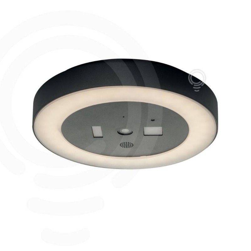 Plafoniera led zoom antracite in alluminio 30w...