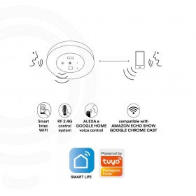 Plafoniera led zoom antracite in alluminio 30w 3600lm 4000k dimmerabile wi-fi ip54 con videocamera 3