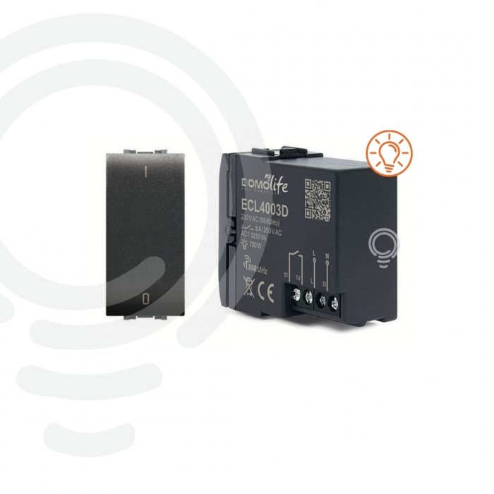 Interrupteur domotique modulaire avec 1 circuit commandé...