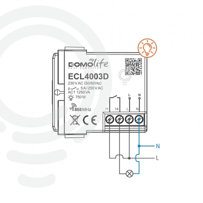 Interrupteur domotique blanc modulaire avec 1 circuit... 2