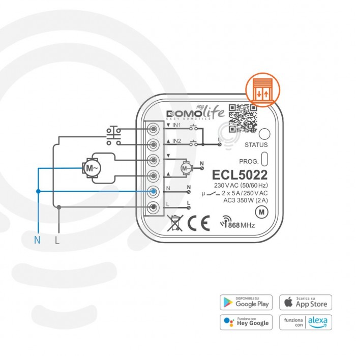 Unterputz-Hausautomationsaktor für 1 motorisiertes Gerät... 2