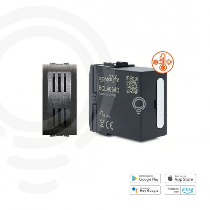 Sonde de température noire modulaire alimentée par pile 3V
