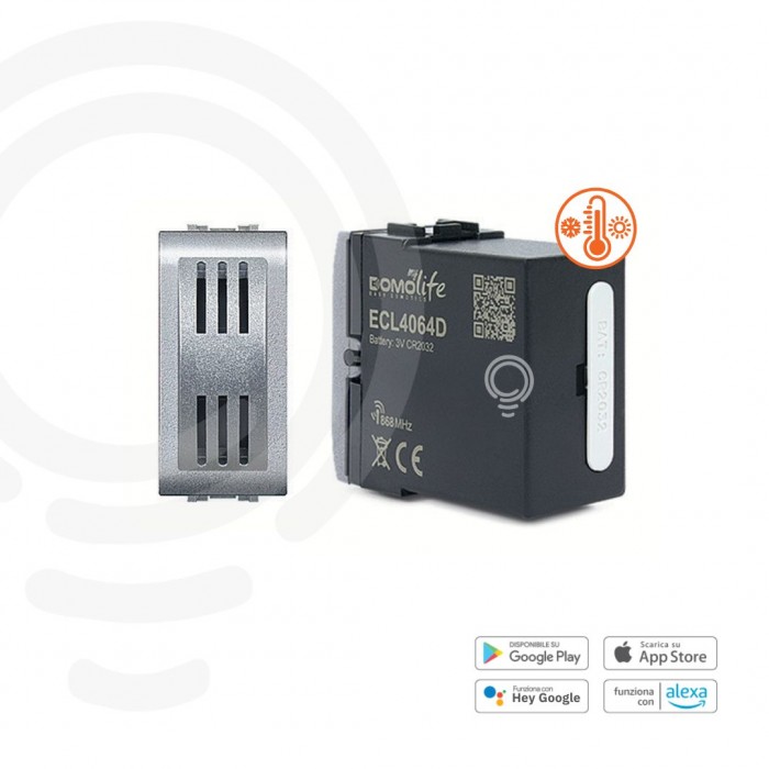 Sonde de température grise modulaire alimentée par pile 3V