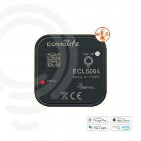 Sensore di temperatura da incasso con alimentazione a batteria 3V