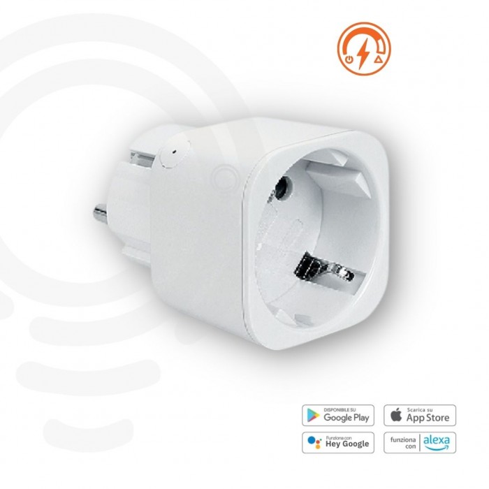 Prise Schuko contrôlée avec mesure de la consommation...