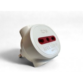 Triple plug 16a T bivalent adapter WHITE RS7703B