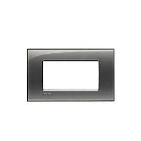 Placca Living Light 4p fumo di londra LNA4804KF Bticino