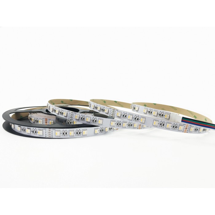 Bobina striscia led 300 5 metri smd5050 dc24v rgb + 4000k  