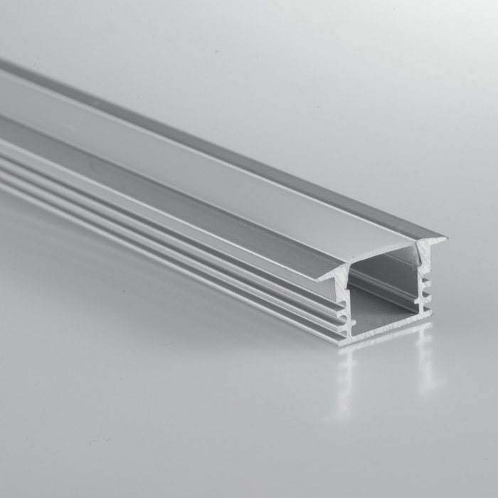 Led lights aluminum profile 200x17x12mm 2mt bar with...