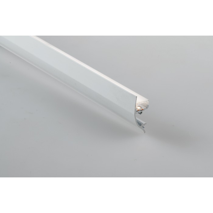 Profil diffuseur opale blanc avec capuchons et supports...