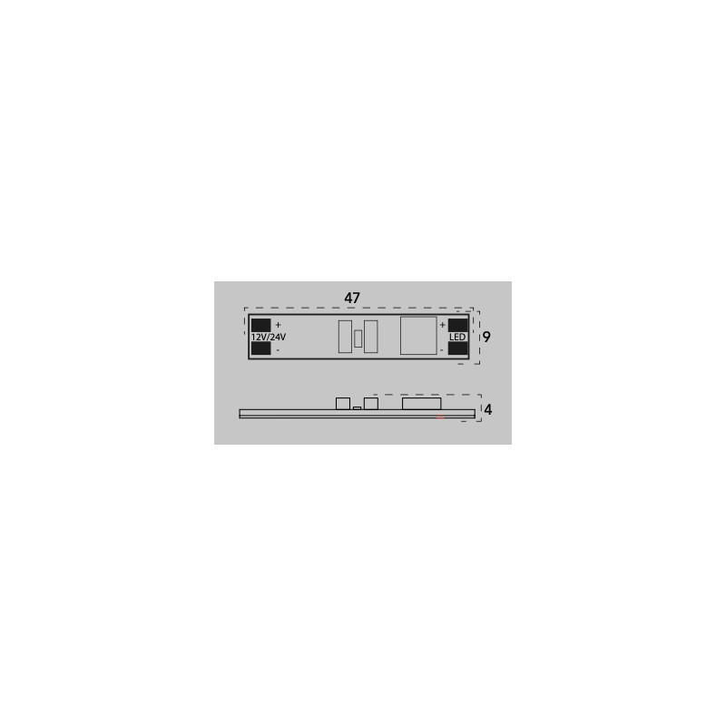 Touch button board for single color strip Input...