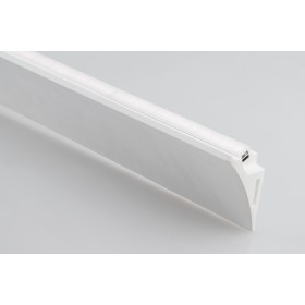 Plaster profile for single emission led aluminum core and diff. Pc 1000x61x41m