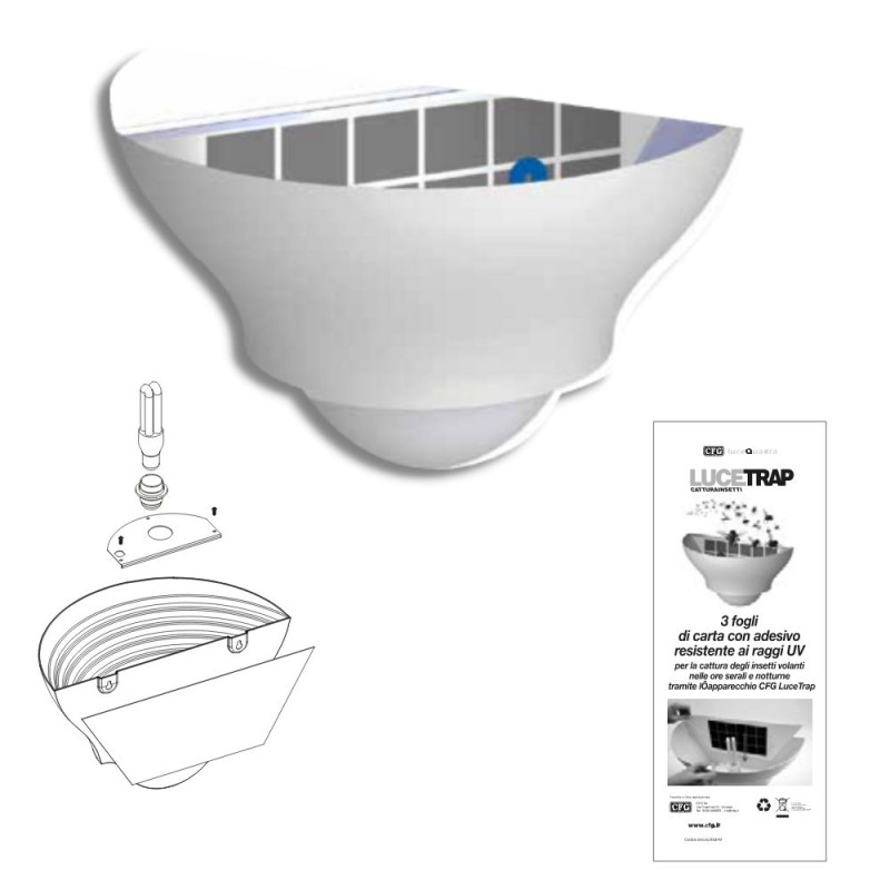 Zanzariera cattura insetti mediante carta...