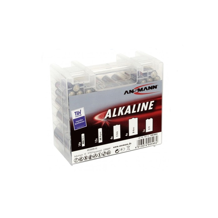 Box pack assortiment de piles alcalines 35pz format...