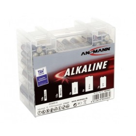 Box pack assortiment de piles alcalines 35pz format électronique famille 