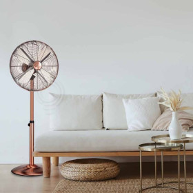 Ventilateur électrique sur pied d.45 métal oscillant
