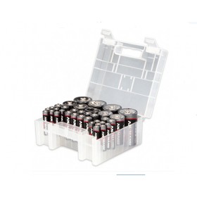 Batteria confezione familiare aaa aa c d e box 35 pz assortite